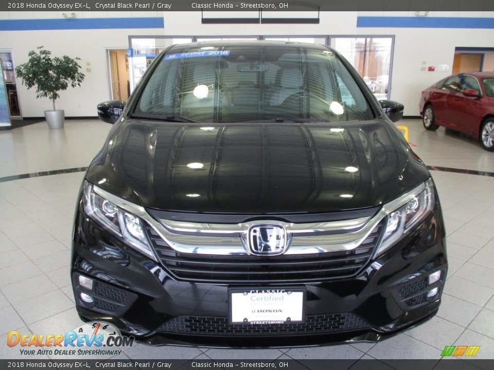 2018 Honda Odyssey EX-L Crystal Black Pearl / Gray Photo #2