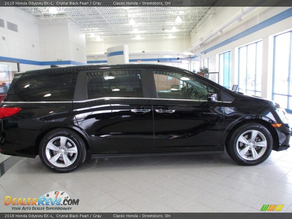 2018 Honda Odyssey EX-L Crystal Black Pearl / Gray Photo #4