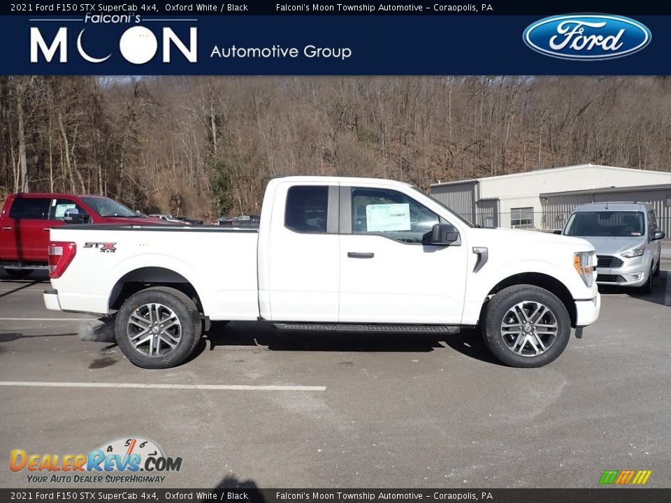 2021 Ford F150 STX SuperCab 4x4 Oxford White / Black Photo #1