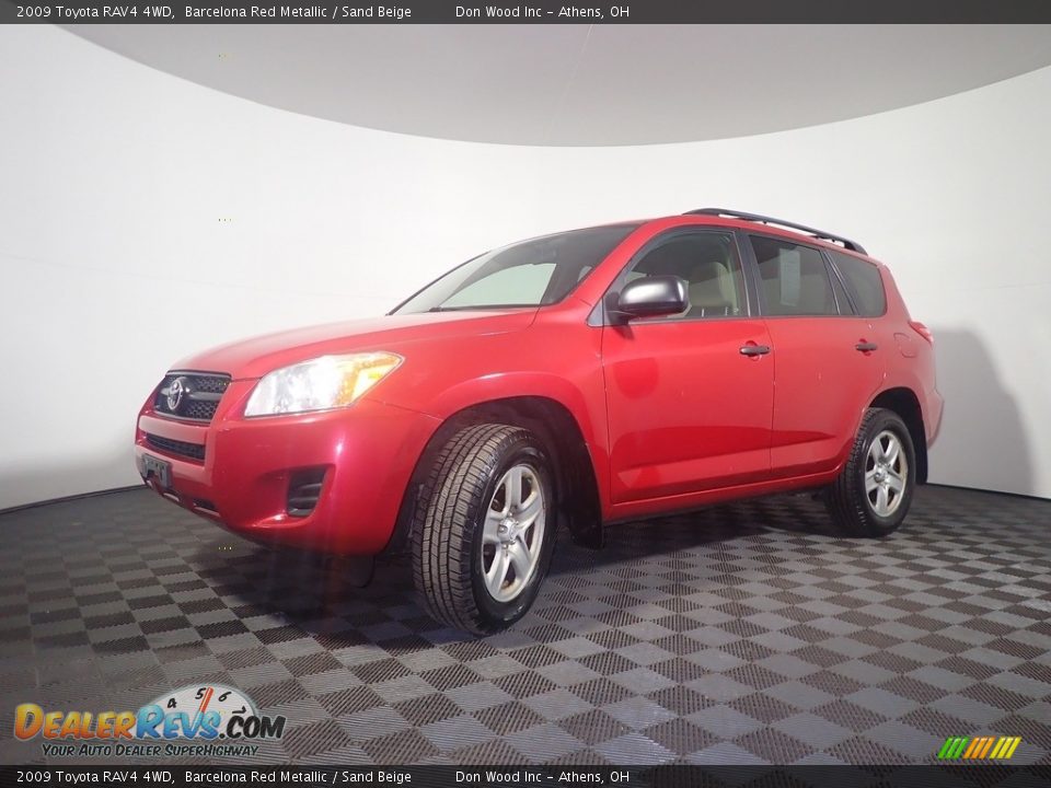 2009 Toyota RAV4 4WD Barcelona Red Metallic / Sand Beige Photo #7