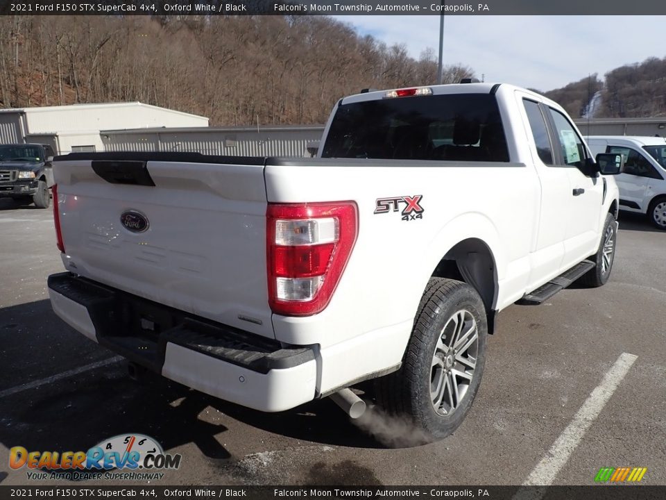 2021 Ford F150 STX SuperCab 4x4 Oxford White / Black Photo #2