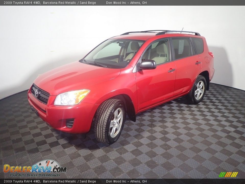 2009 Toyota RAV4 4WD Barcelona Red Metallic / Sand Beige Photo #8