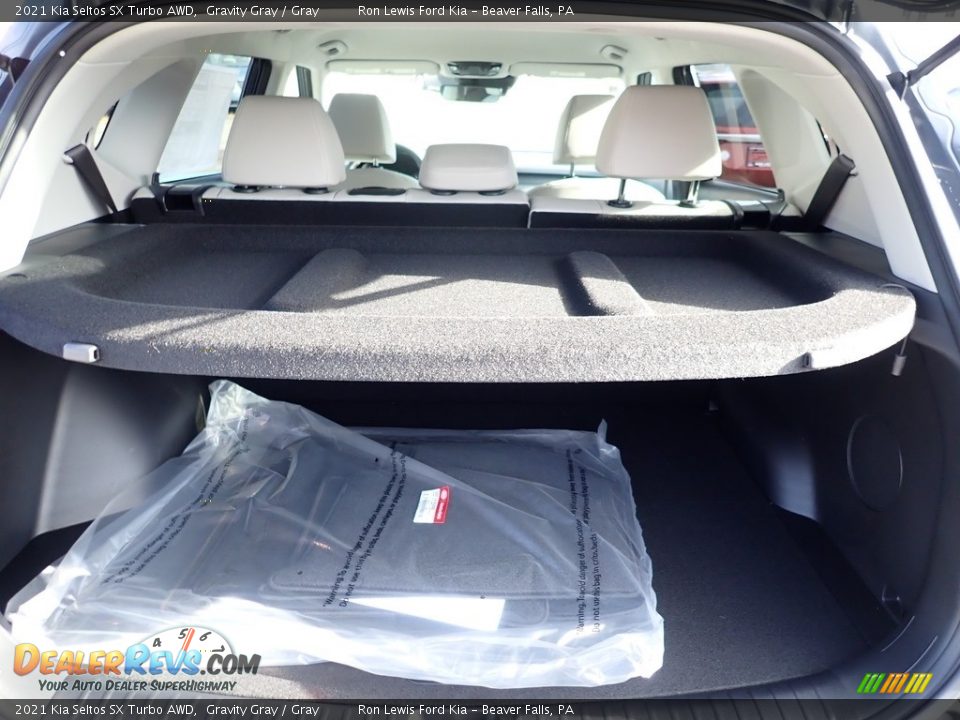 2021 Kia Seltos SX Turbo AWD Gravity Gray / Gray Photo #9