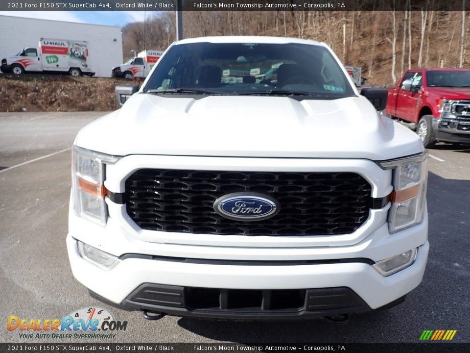 2021 Ford F150 STX SuperCab 4x4 Oxford White / Black Photo #4