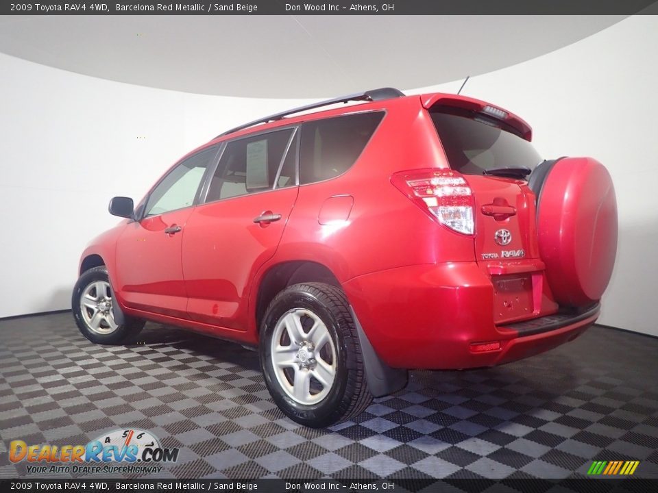 2009 Toyota RAV4 4WD Barcelona Red Metallic / Sand Beige Photo #10