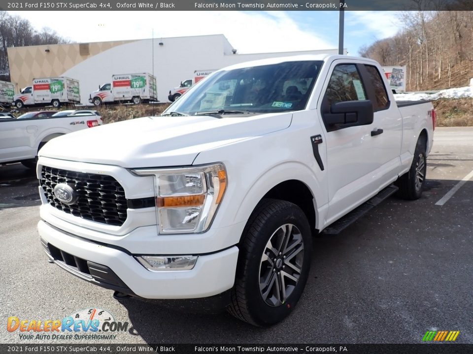 2021 Ford F150 STX SuperCab 4x4 Oxford White / Black Photo #5