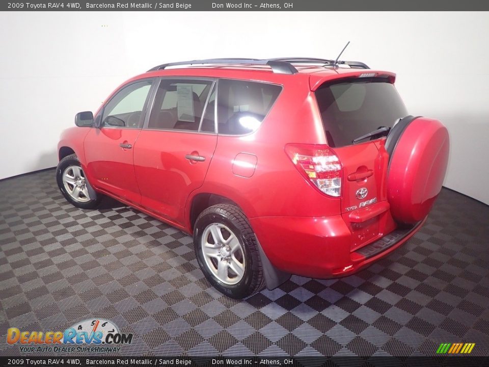 2009 Toyota RAV4 4WD Barcelona Red Metallic / Sand Beige Photo #11