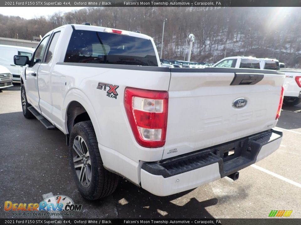 2021 Ford F150 STX SuperCab 4x4 Oxford White / Black Photo #6