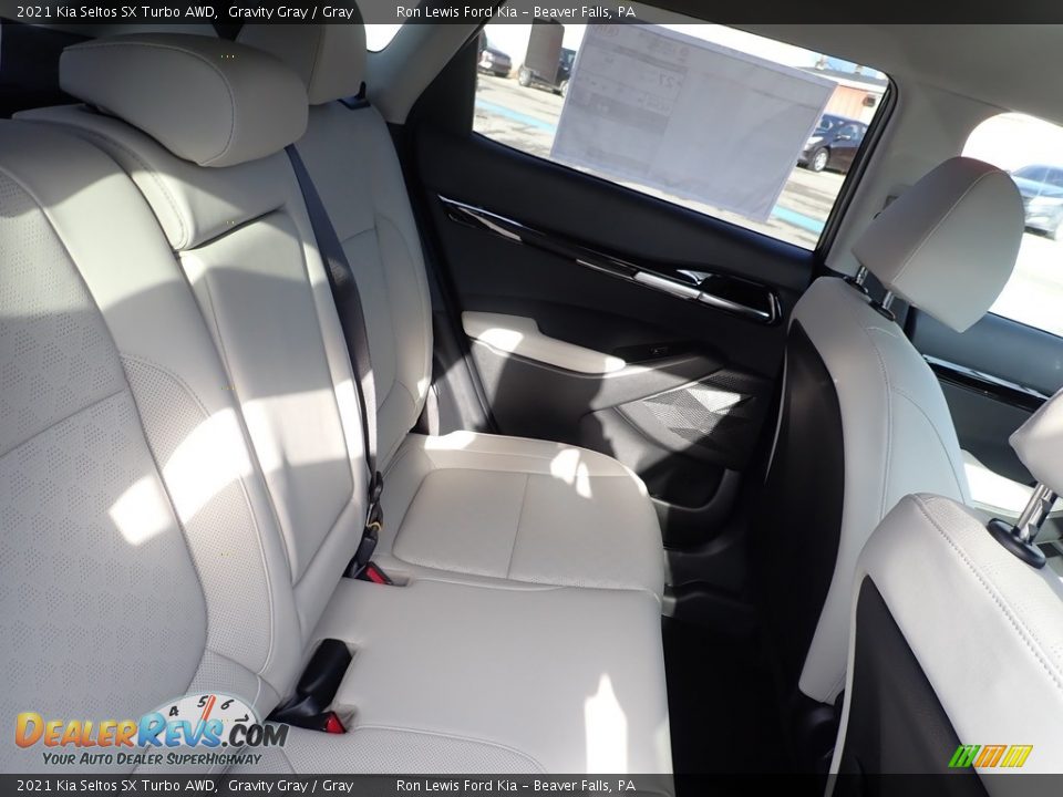 2021 Kia Seltos SX Turbo AWD Gravity Gray / Gray Photo #11