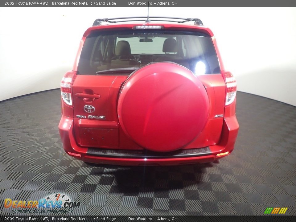 2009 Toyota RAV4 4WD Barcelona Red Metallic / Sand Beige Photo #12