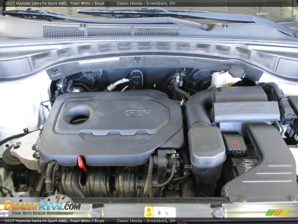 2017 Hyundai Santa Fe Sport AWD 2.4 Liter GDI DOHC 16-Valve D-CVVT 4 Cylinder Engine Photo #13