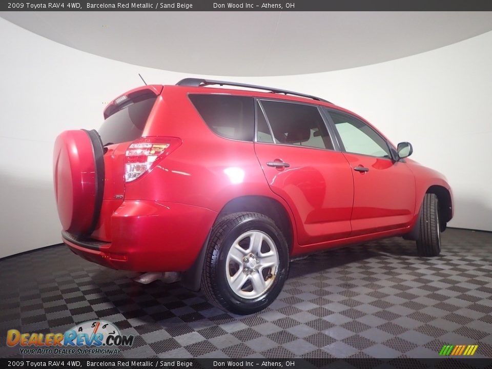 2009 Toyota RAV4 4WD Barcelona Red Metallic / Sand Beige Photo #15
