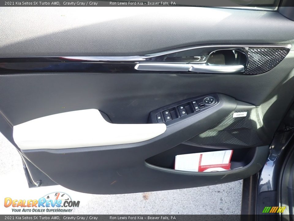 2021 Kia Seltos SX Turbo AWD Gravity Gray / Gray Photo #15