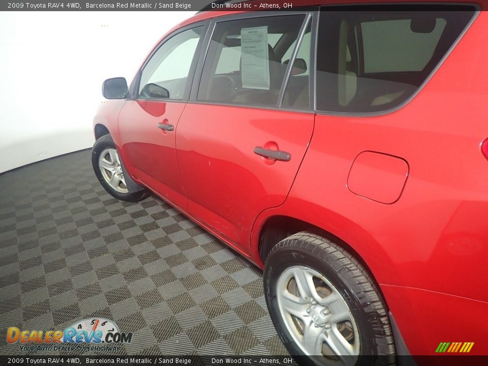 2009 Toyota RAV4 4WD Barcelona Red Metallic / Sand Beige Photo #17
