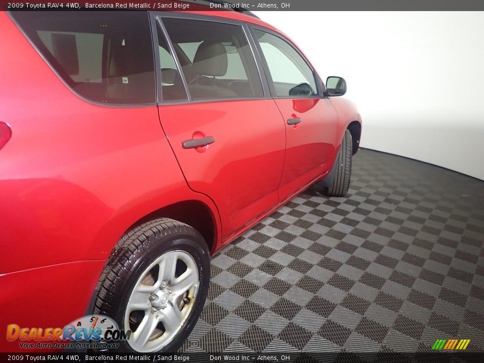 2009 Toyota RAV4 4WD Barcelona Red Metallic / Sand Beige Photo #18