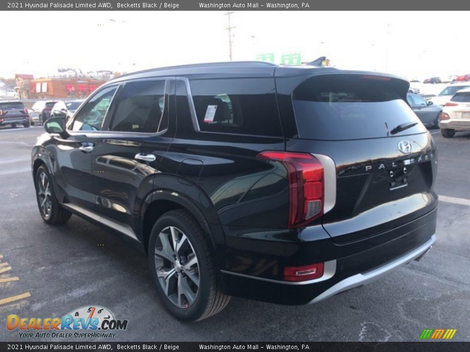 2021 Hyundai Palisade Limited AWD Becketts Black / Beige Photo #3