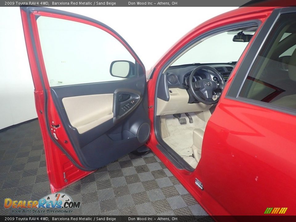 2009 Toyota RAV4 4WD Barcelona Red Metallic / Sand Beige Photo #19