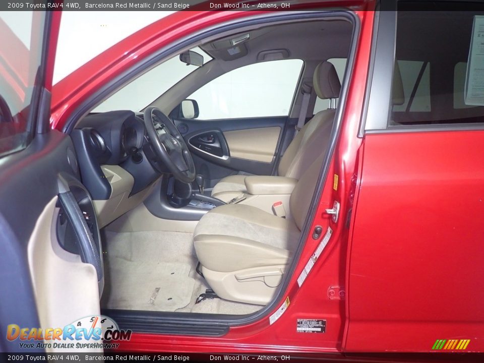 2009 Toyota RAV4 4WD Barcelona Red Metallic / Sand Beige Photo #21