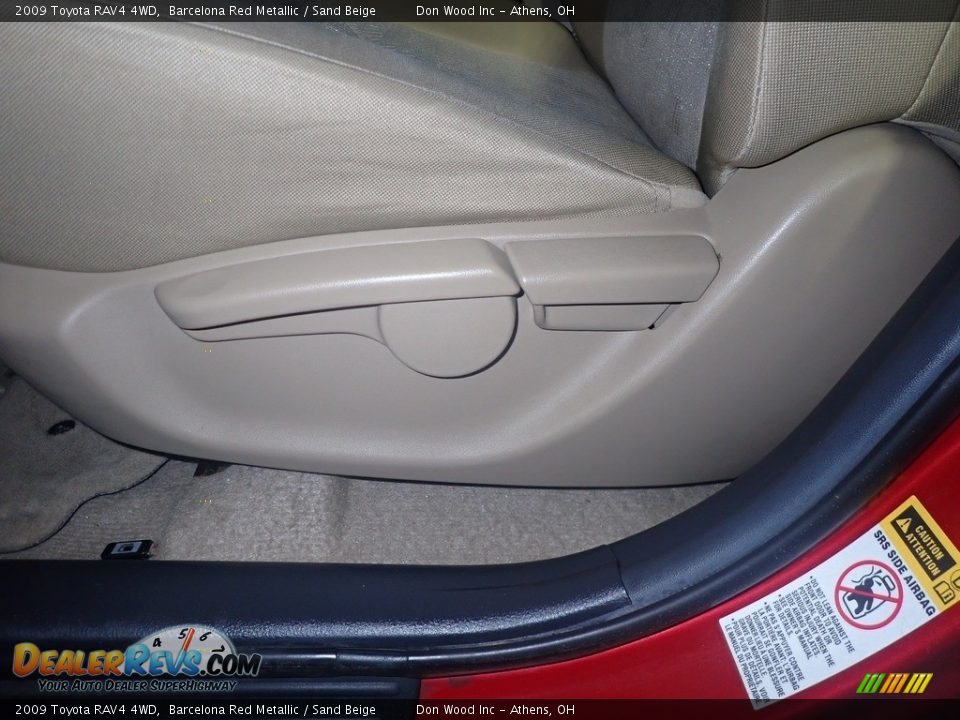 2009 Toyota RAV4 4WD Barcelona Red Metallic / Sand Beige Photo #22