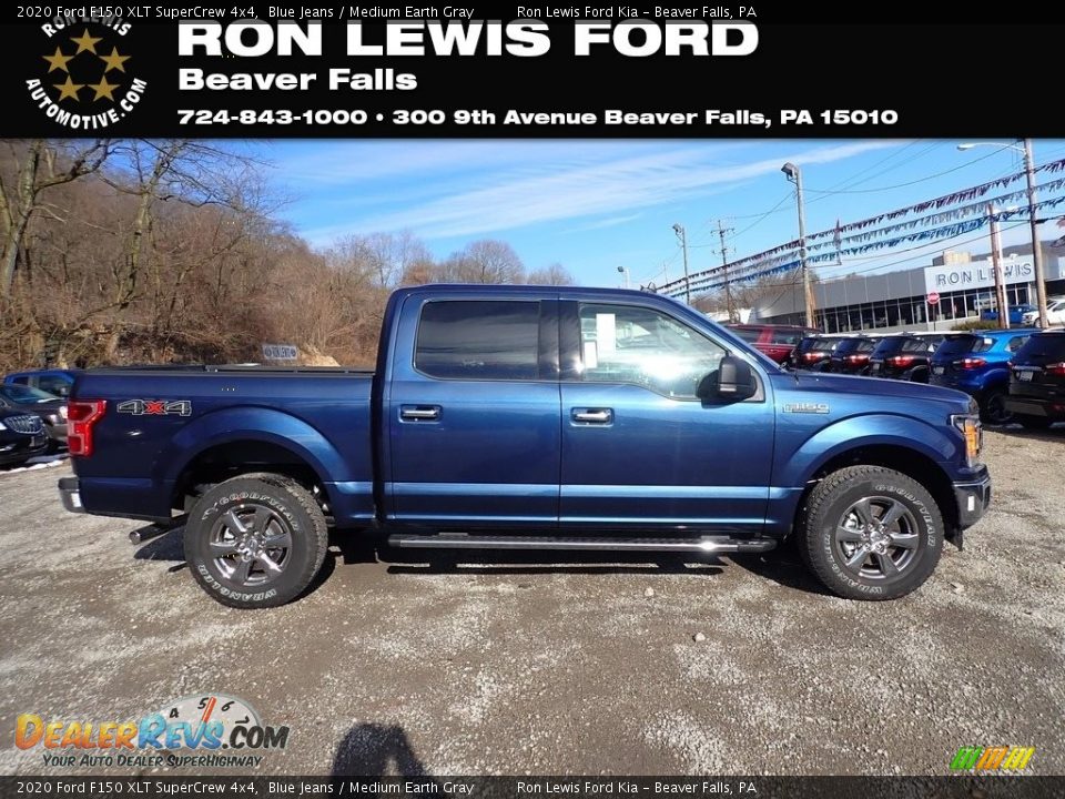 2020 Ford F150 XLT SuperCrew 4x4 Blue Jeans / Medium Earth Gray Photo #1