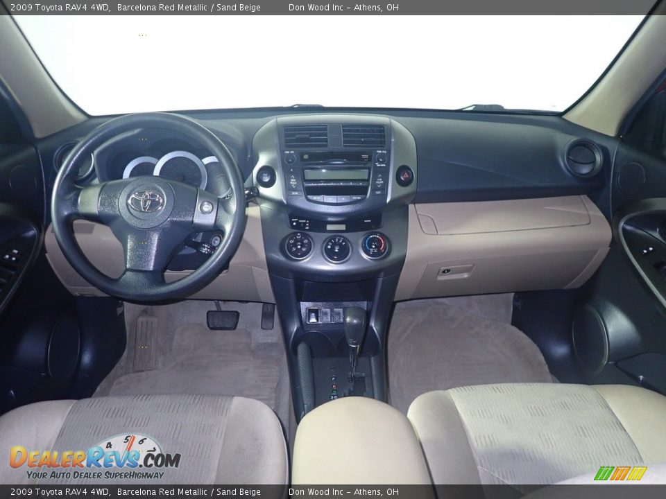 2009 Toyota RAV4 4WD Barcelona Red Metallic / Sand Beige Photo #23