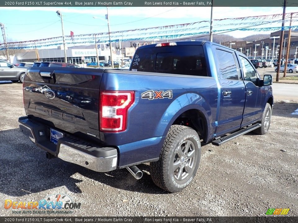 2020 Ford F150 XLT SuperCrew 4x4 Blue Jeans / Medium Earth Gray Photo #2