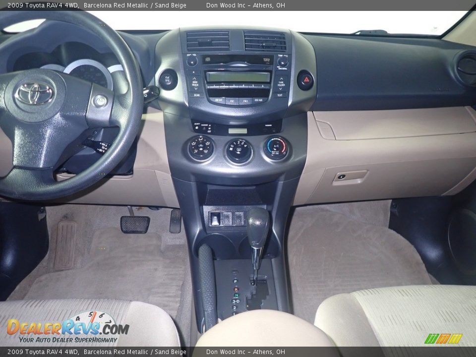 2009 Toyota RAV4 4WD Barcelona Red Metallic / Sand Beige Photo #24
