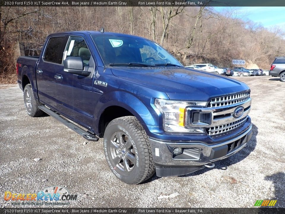 2020 Ford F150 XLT SuperCrew 4x4 Blue Jeans / Medium Earth Gray Photo #3