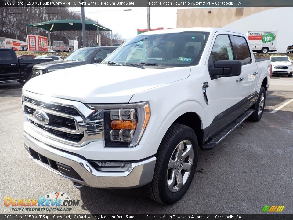 2021 Ford F150 XLT SuperCrew 4x4 Oxford White / Medium Dark Slate Photo #4