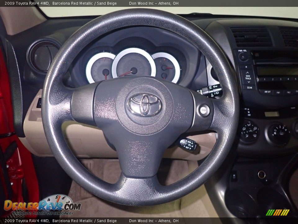 2009 Toyota RAV4 4WD Barcelona Red Metallic / Sand Beige Photo #26
