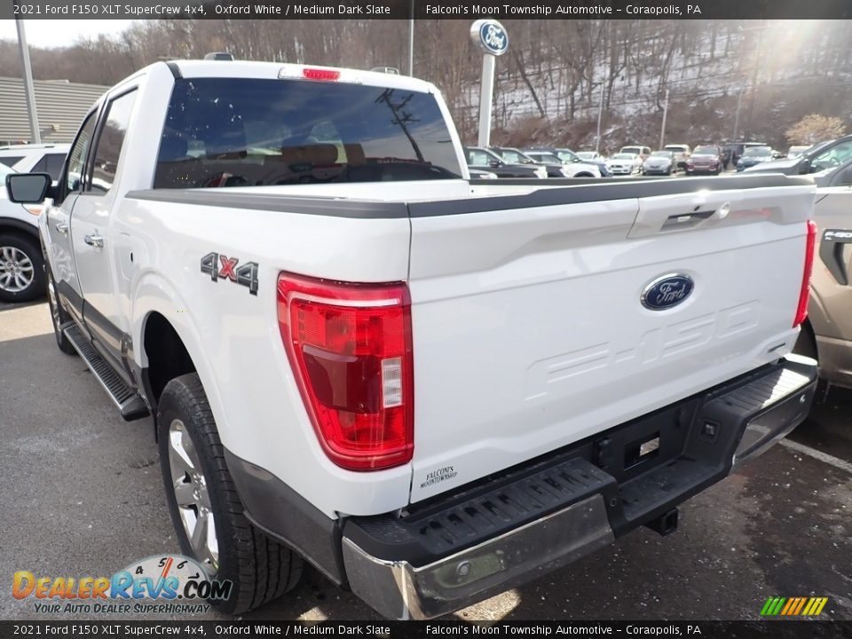 2021 Ford F150 XLT SuperCrew 4x4 Oxford White / Medium Dark Slate Photo #5