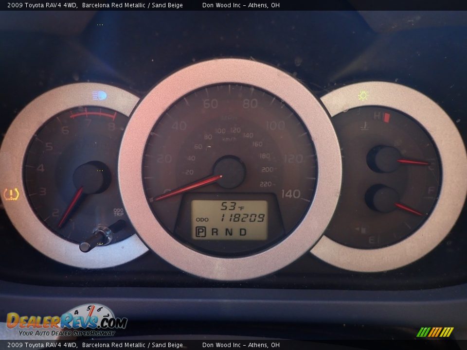 2009 Toyota RAV4 4WD Barcelona Red Metallic / Sand Beige Photo #27