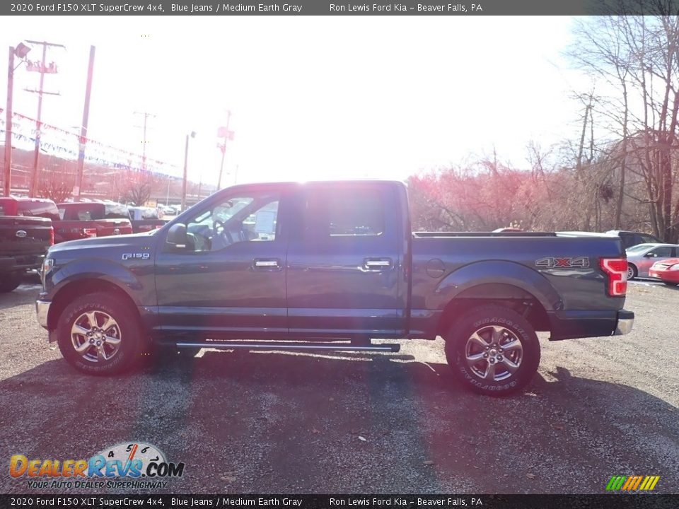 2020 Ford F150 XLT SuperCrew 4x4 Blue Jeans / Medium Earth Gray Photo #6