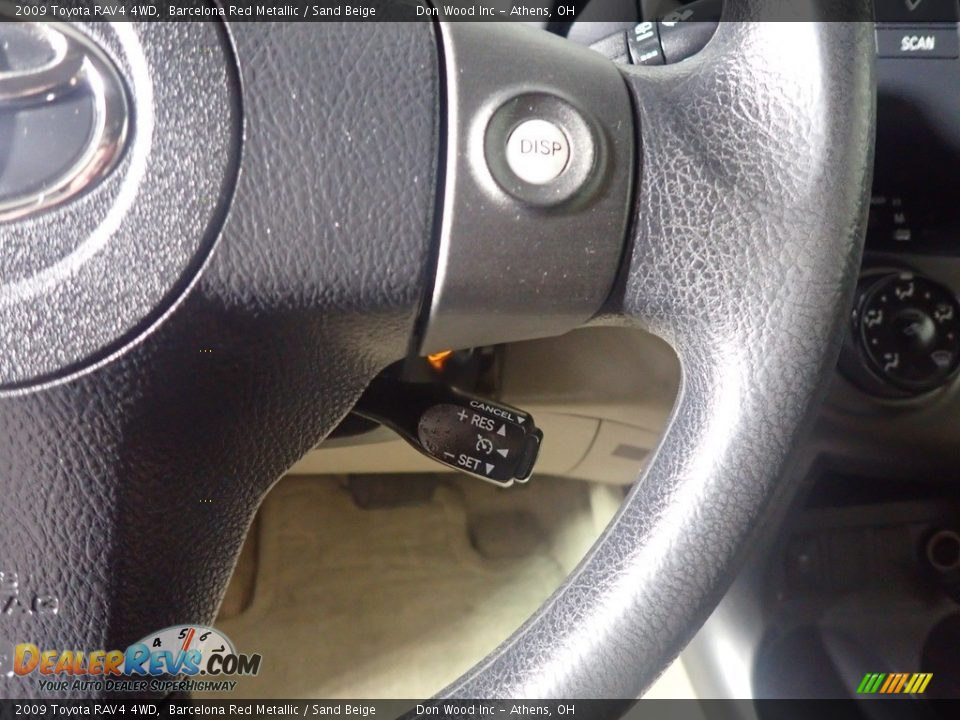 2009 Toyota RAV4 4WD Barcelona Red Metallic / Sand Beige Photo #28