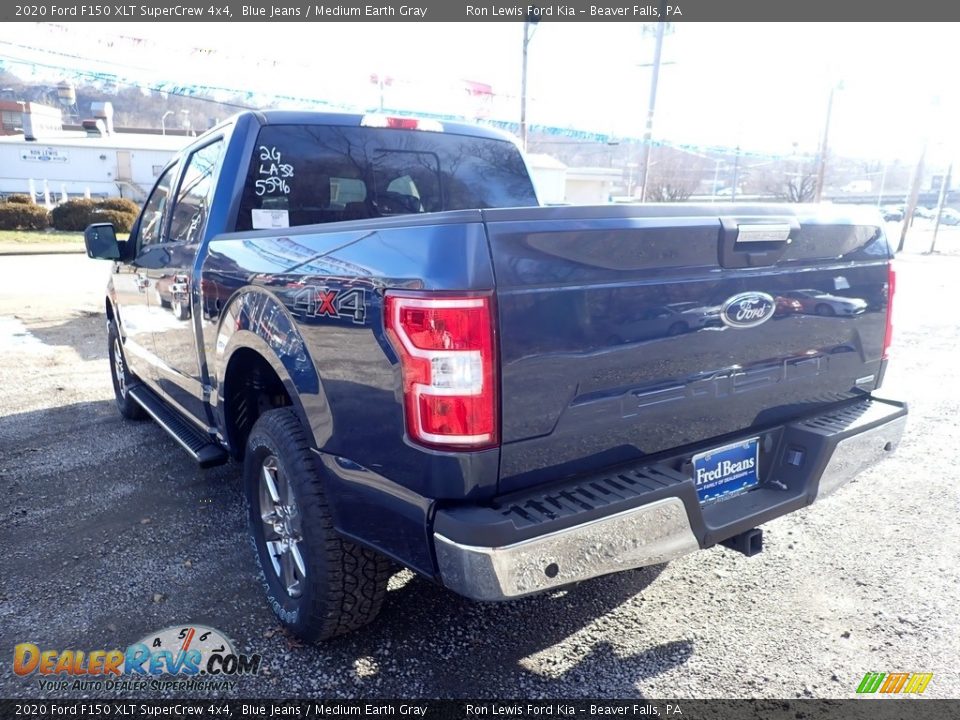 2020 Ford F150 XLT SuperCrew 4x4 Blue Jeans / Medium Earth Gray Photo #7