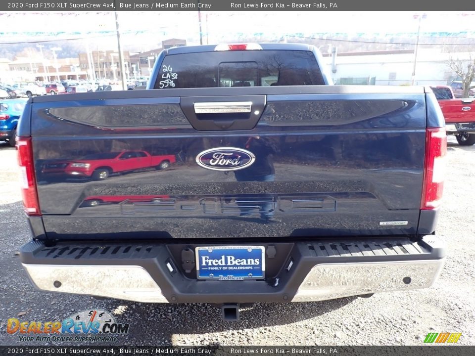 2020 Ford F150 XLT SuperCrew 4x4 Blue Jeans / Medium Earth Gray Photo #8