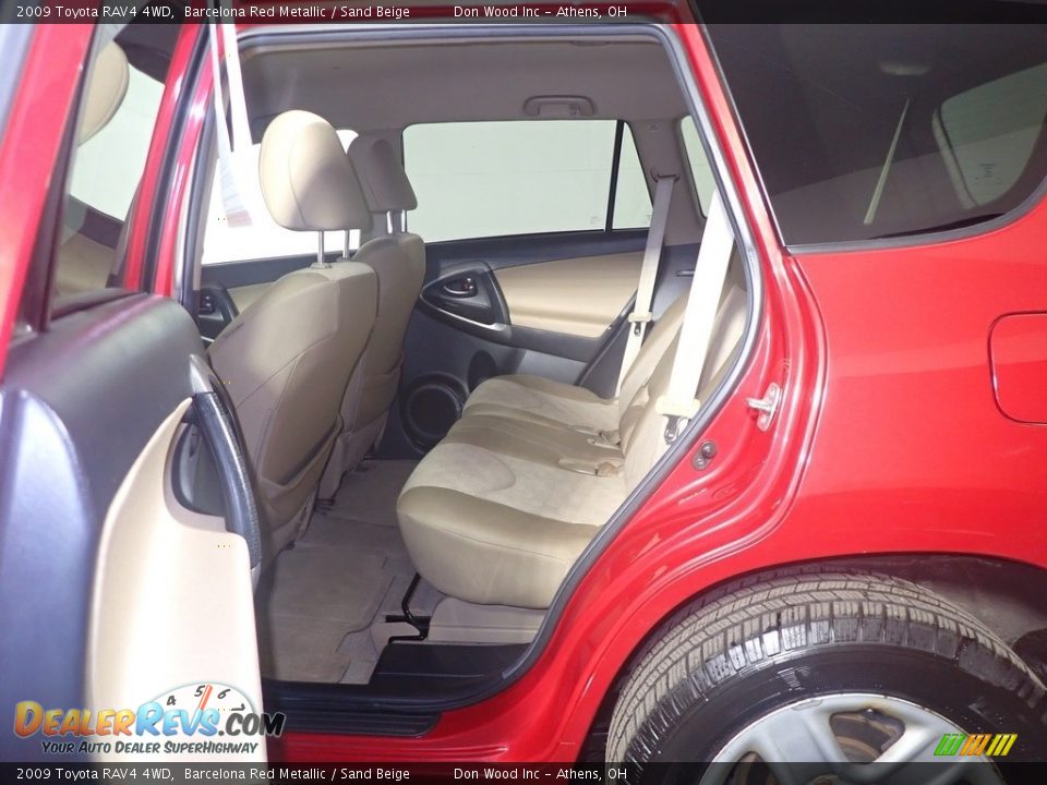 2009 Toyota RAV4 4WD Barcelona Red Metallic / Sand Beige Photo #34