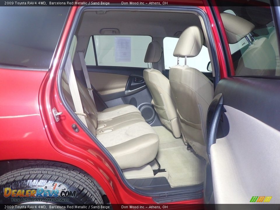 2009 Toyota RAV4 4WD Barcelona Red Metallic / Sand Beige Photo #36