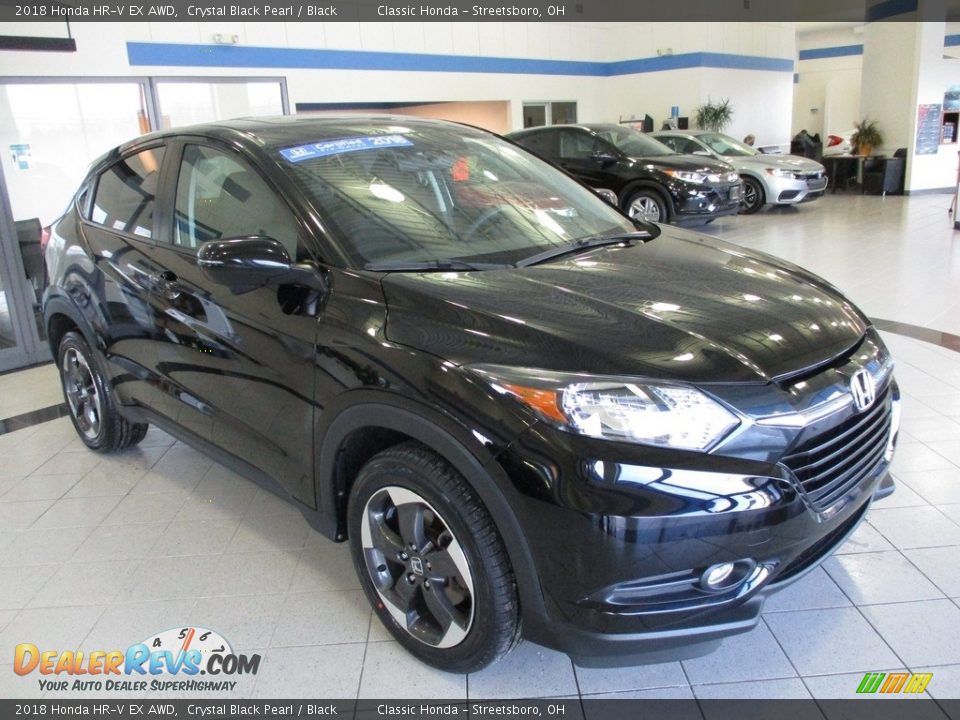 2018 Honda HR-V EX AWD Crystal Black Pearl / Black Photo #3