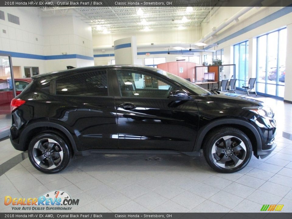 2018 Honda HR-V EX AWD Crystal Black Pearl / Black Photo #4