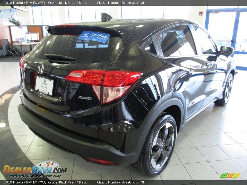 2018 Honda HR-V EX AWD Crystal Black Pearl / Black Photo #7