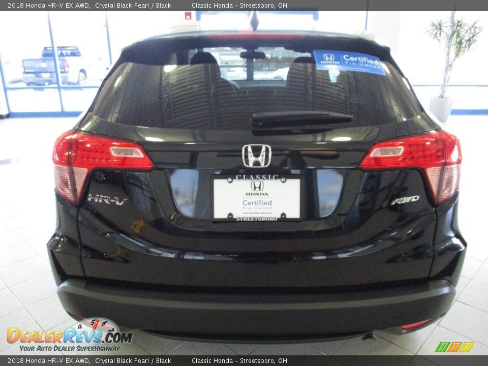 2018 Honda HR-V EX AWD Crystal Black Pearl / Black Photo #8