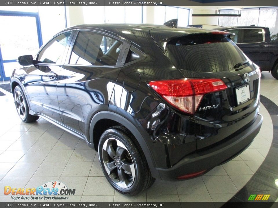 2018 Honda HR-V EX AWD Crystal Black Pearl / Black Photo #9