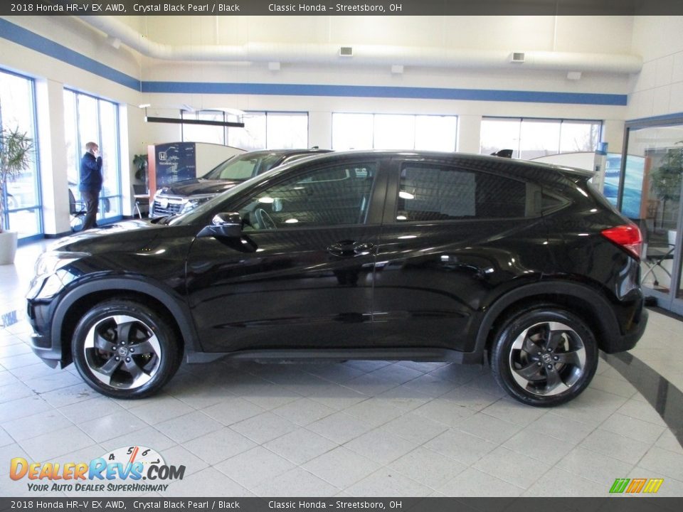 2018 Honda HR-V EX AWD Crystal Black Pearl / Black Photo #10