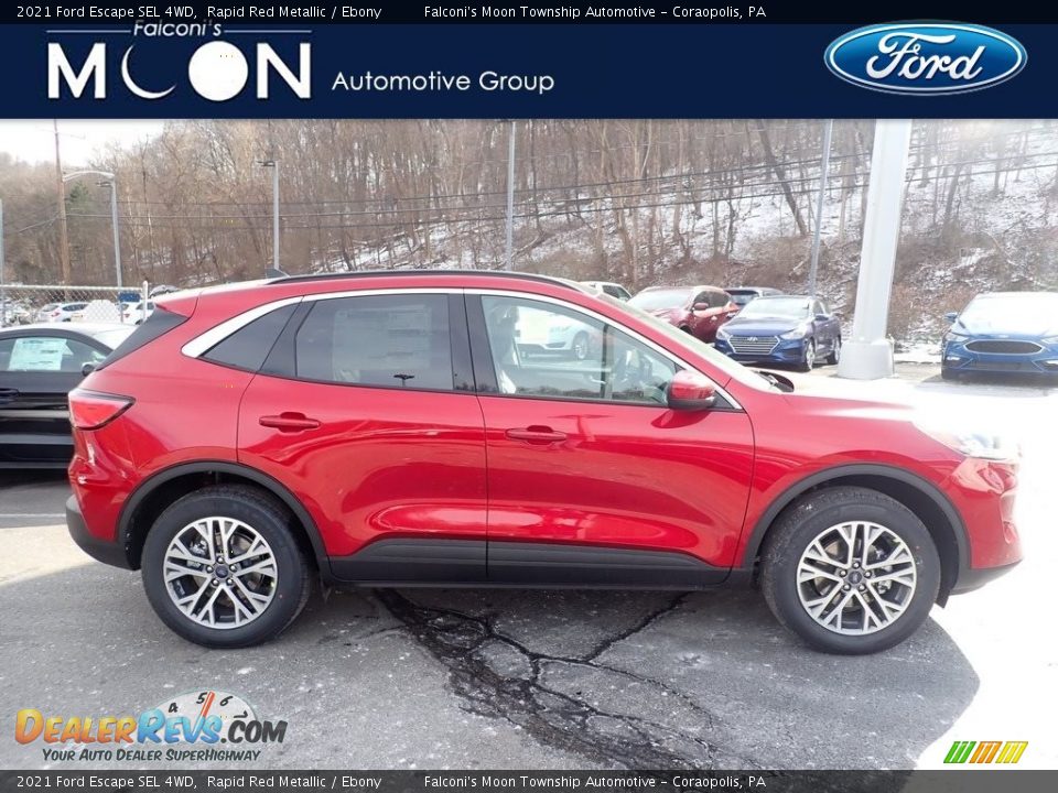 2021 Ford Escape SEL 4WD Rapid Red Metallic / Ebony Photo #1