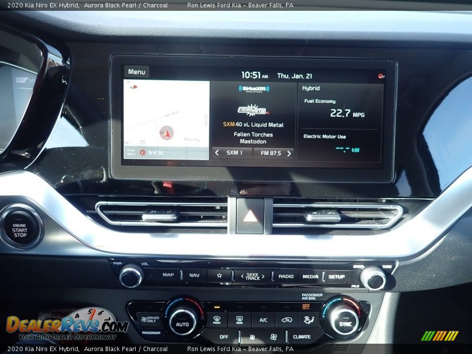 2020 Kia Niro EX Hybrid Aurora Black Pearl / Charcoal Photo #15