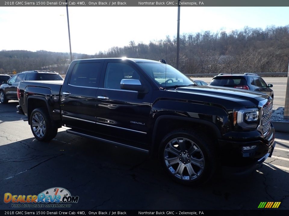 2018 GMC Sierra 1500 Denali Crew Cab 4WD Onyx Black / Jet Black Photo #4