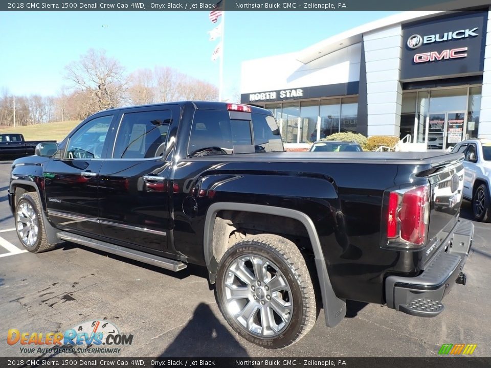 2018 GMC Sierra 1500 Denali Crew Cab 4WD Onyx Black / Jet Black Photo #10