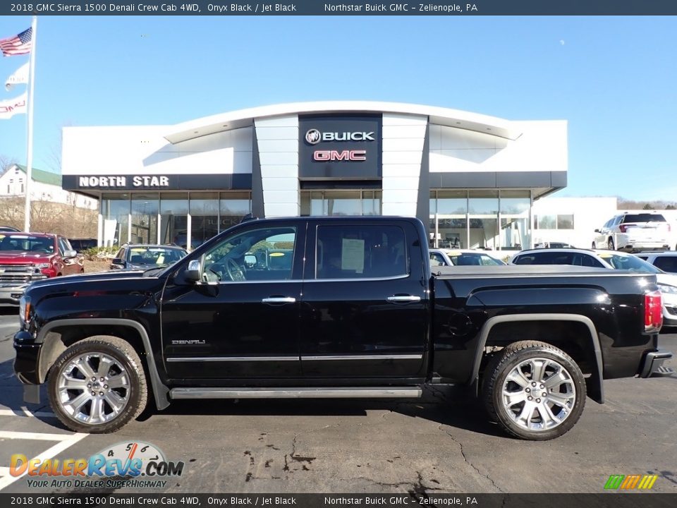 2018 GMC Sierra 1500 Denali Crew Cab 4WD Onyx Black / Jet Black Photo #11