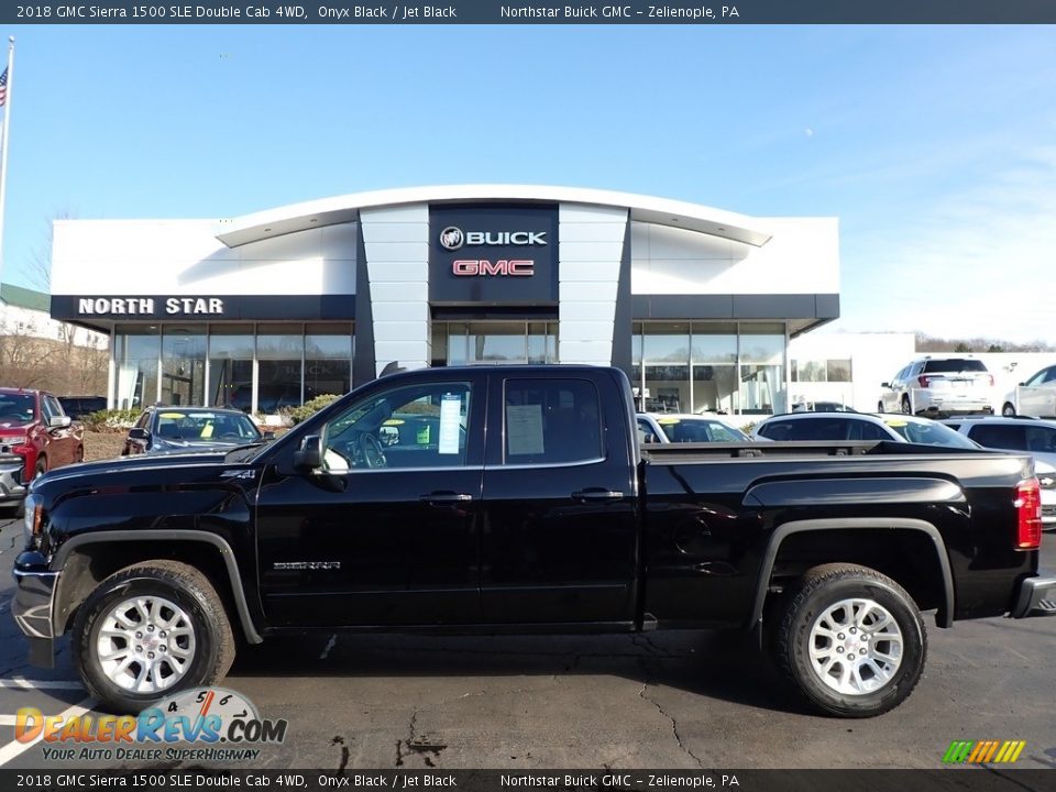 2018 GMC Sierra 1500 SLE Double Cab 4WD Onyx Black / Jet Black Photo #1